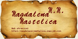 Magdalena Mastelica vizit kartica